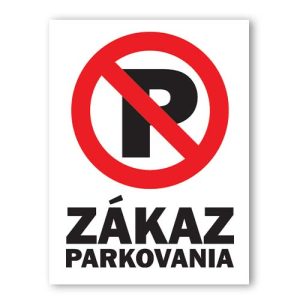 Zákaz parkovania 140x200 mm